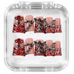 Faux ongles gothiques Y2K bijoux rouges | Aka Darkin — PRESSIE NAILS