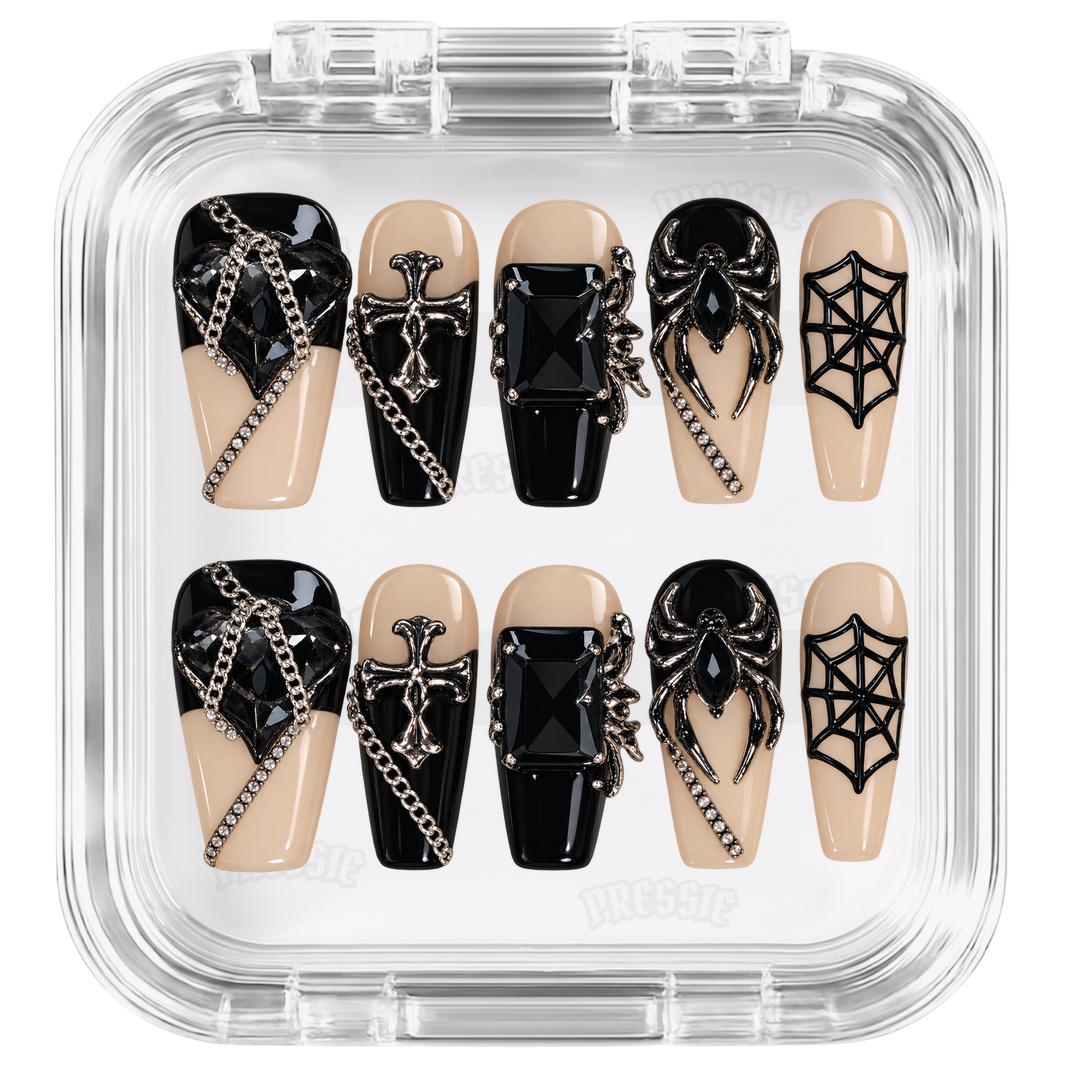 Kit de faux ongles Cruella dans sa boîte Pressie Nails
