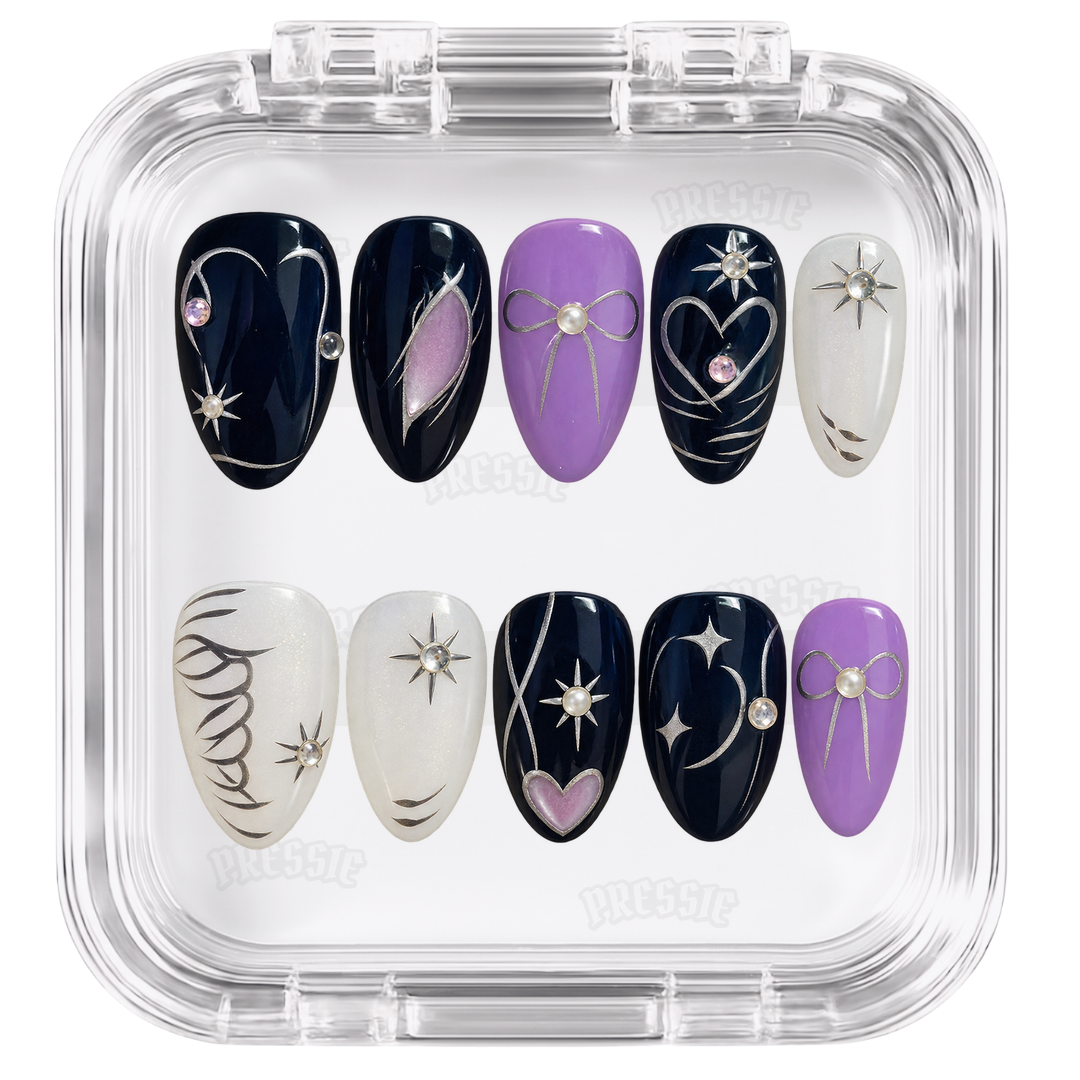 Kit de faux ongles Reyna dans sa boîte Pressie Nails