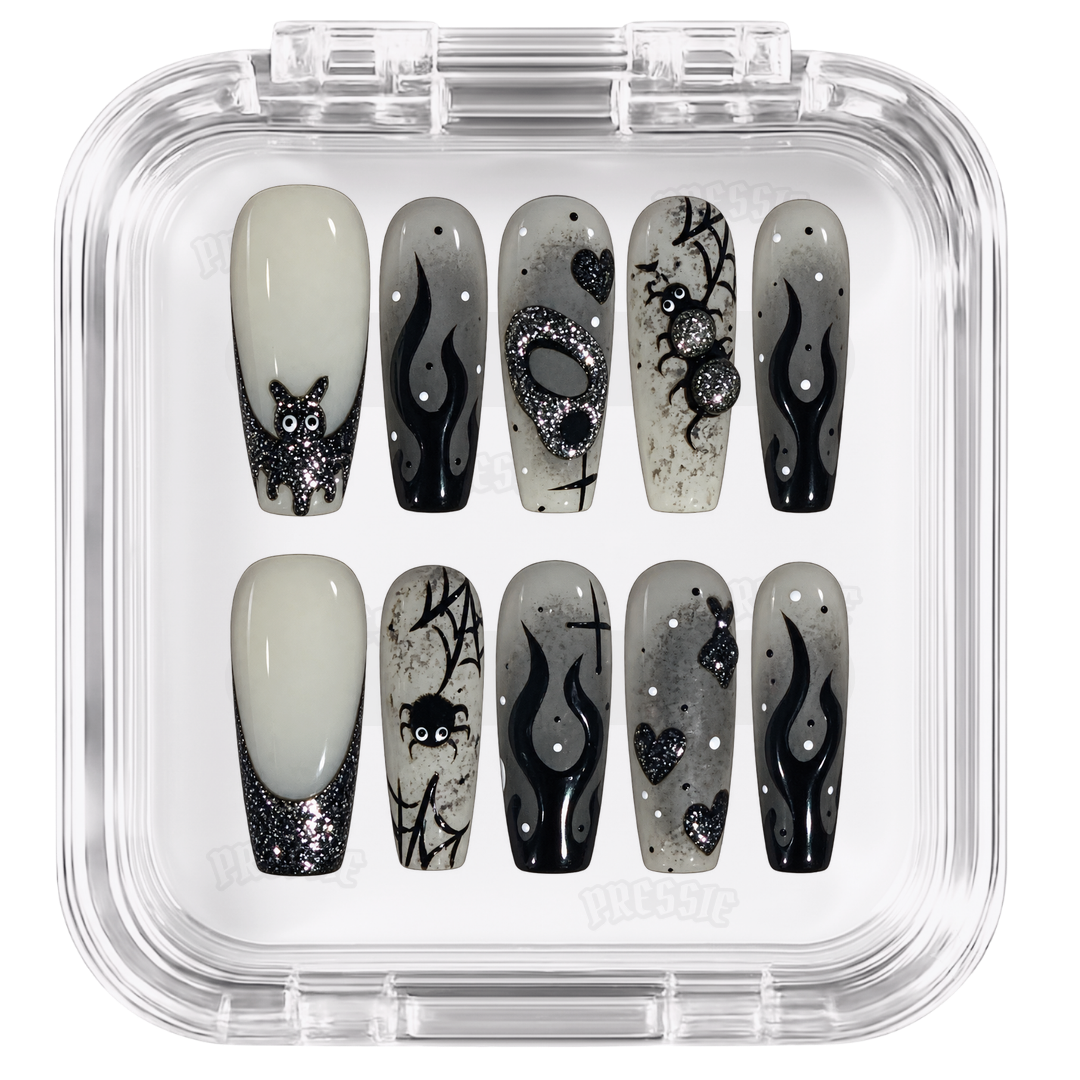 Kit de faux ongles Savage Halloween dans sa boîte Pressie Nails