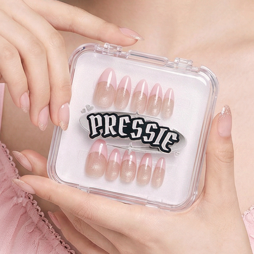Boîte de rangement Pressie vide + 1 carte à ongles pour ongles Pressie