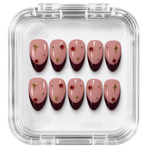 Kit de faux ongles Starry Red dans sa boîte Pressie Nails